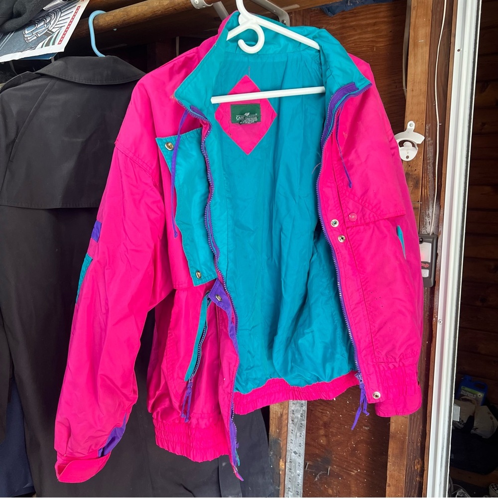 Pink and Blue Jacket- 90s Style